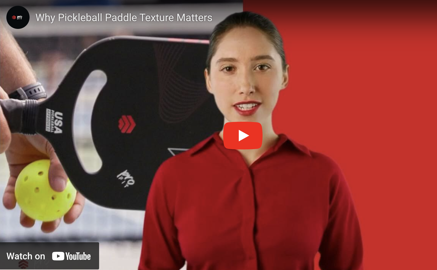Why Pickleball Paddle Texture Matters